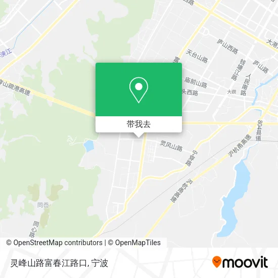 灵峰山路富春江路口地图
