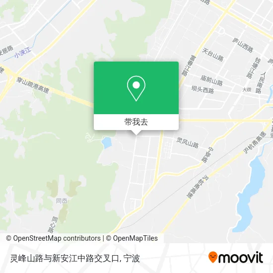 灵峰山路与新安江中路交叉口地图