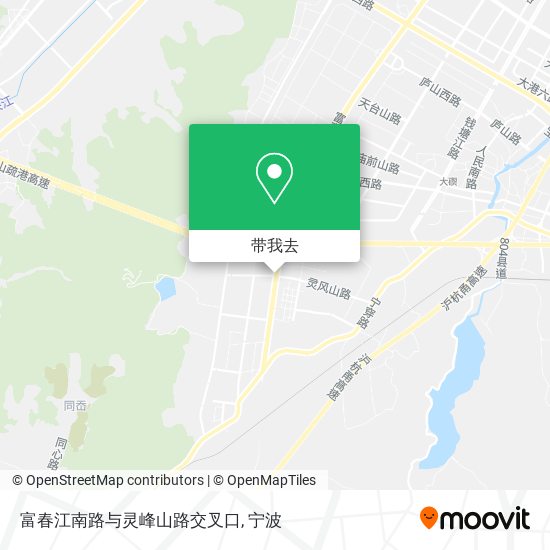 富春江南路与灵峰山路交叉口地图
