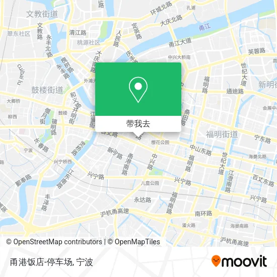 甬港饭店-停车场地图