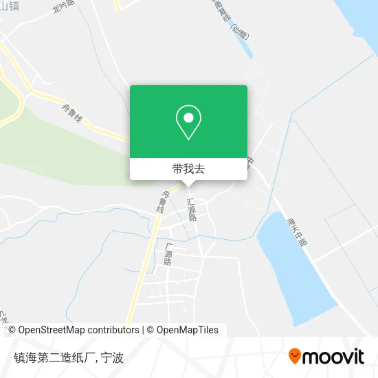 镇海第二造纸厂地图