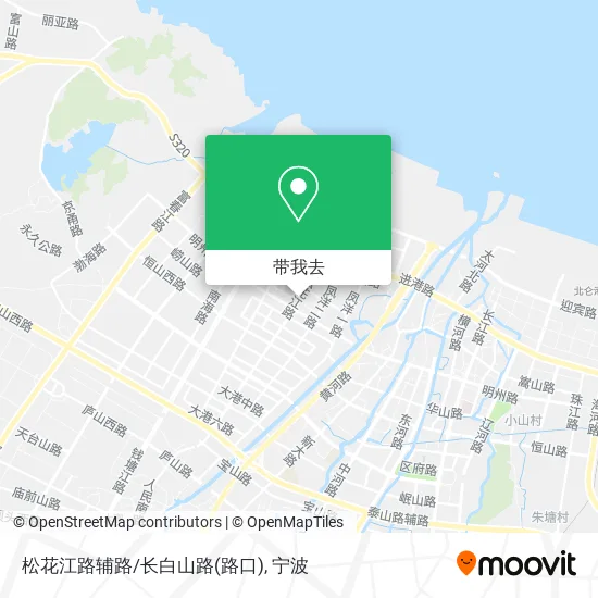 松花江路辅路/长白山路(路口)地图