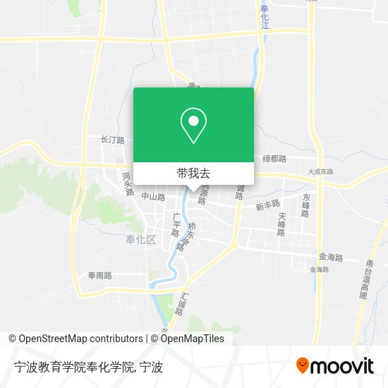 宁波教育学院奉化学院地图