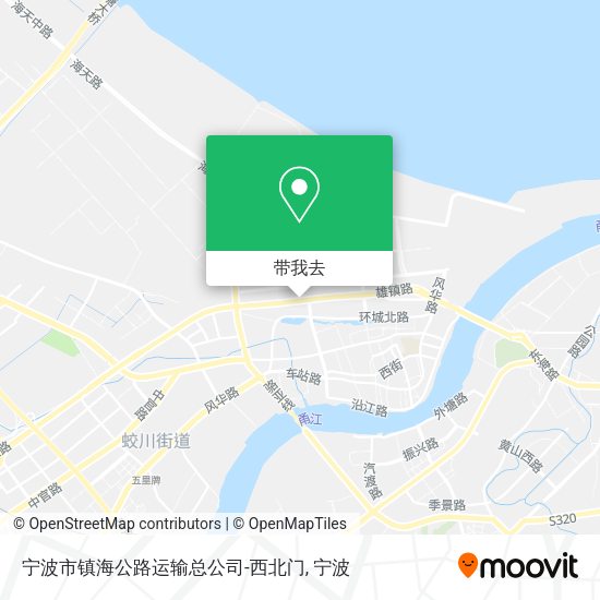 宁波市镇海公路运输总公司-西北门地图