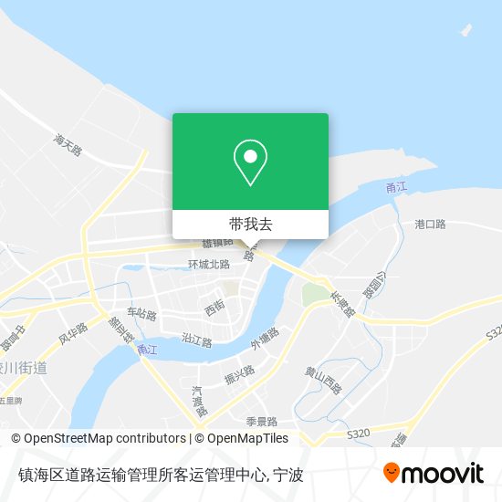 镇海区道路运输管理所客运管理中心地图