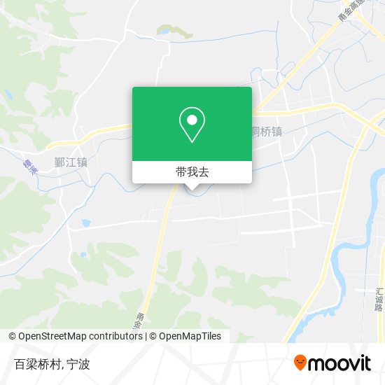 百梁桥村地图