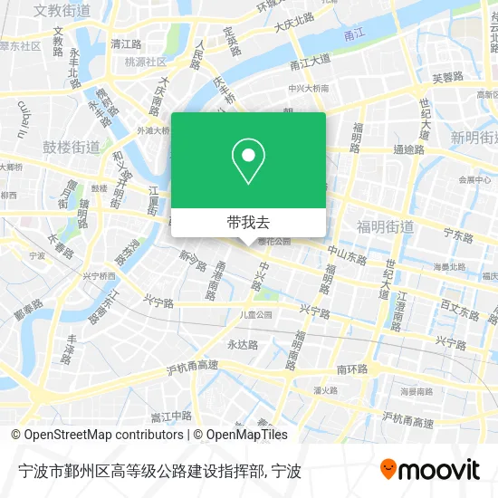 宁波市鄞州区高等级公路建设指挥部地图