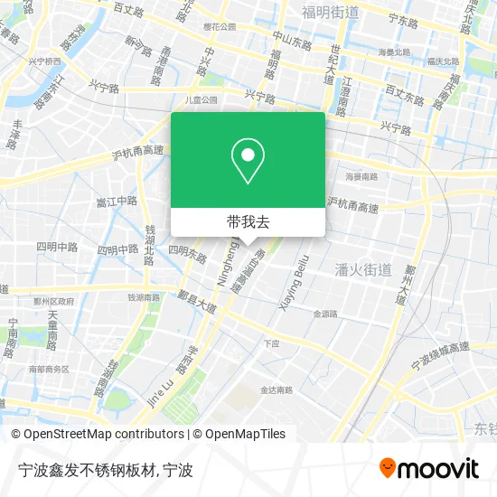 宁波鑫发不锈钢板材地图