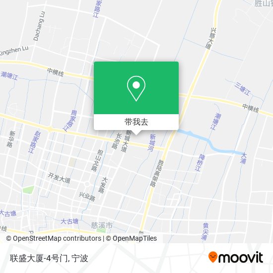 联盛大厦-4号门地图
