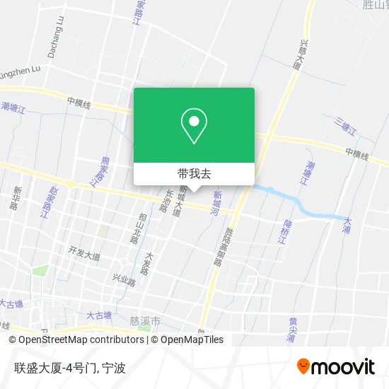 联盛大厦-4号门地图