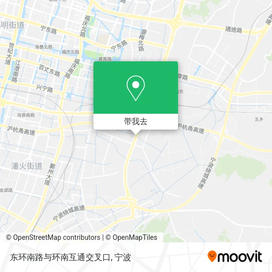 东环南路与环南互通交叉口地图