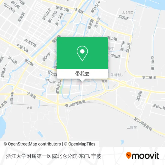 浙江大学附属第一医院北仑分院-东门地图