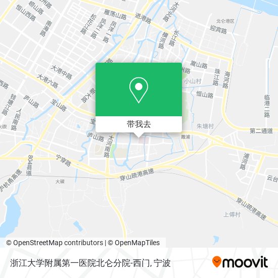 浙江大学附属第一医院北仑分院-西门地图