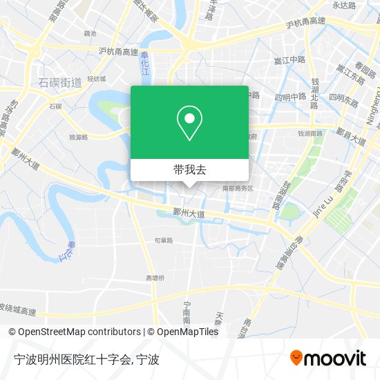 宁波明州医院红十字会地图