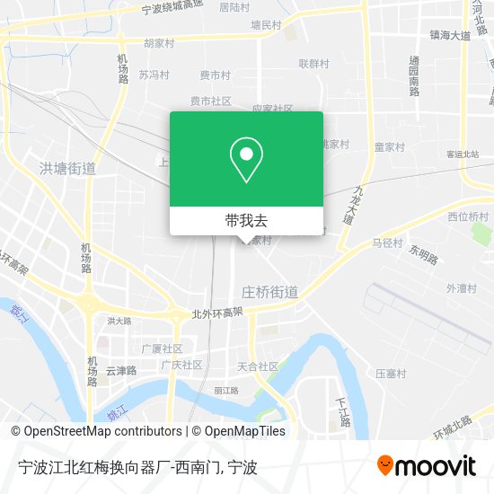 宁波江北红梅换向器厂-西南门地图