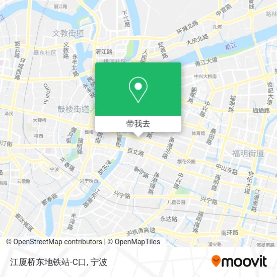 江厦桥东地铁站-C口地图