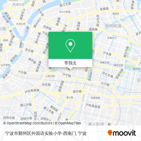 宁波市鄞州区外国语实验小学-西南门地图