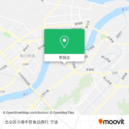 北仑区小港中哲食品商行地图
