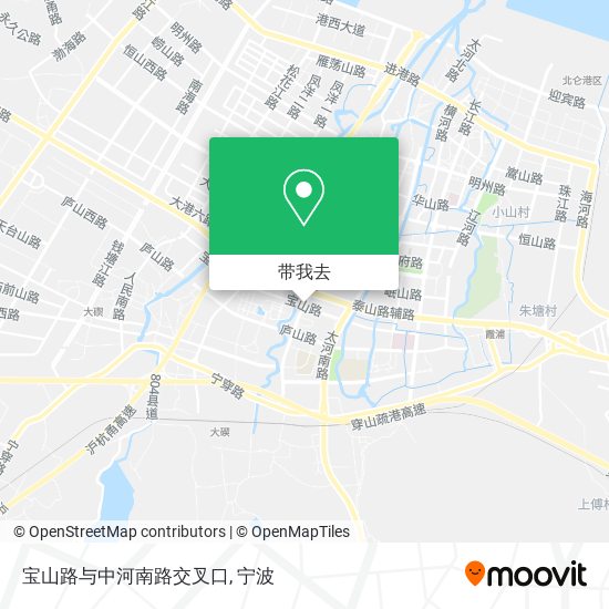 宝山路与中河南路交叉口地图