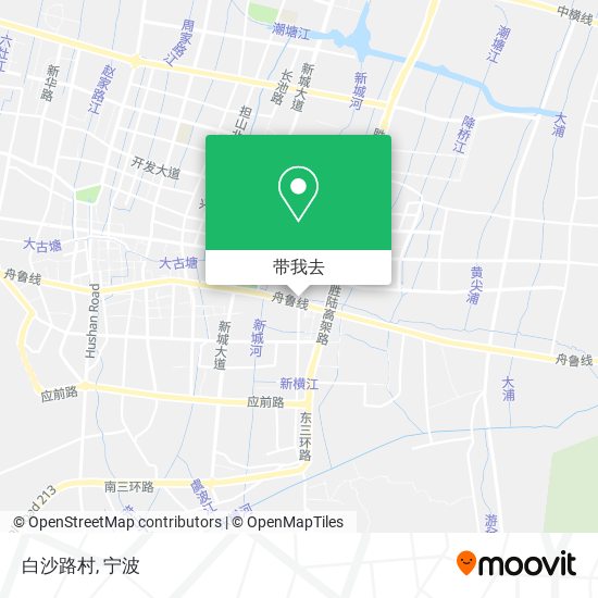 白沙路村地图