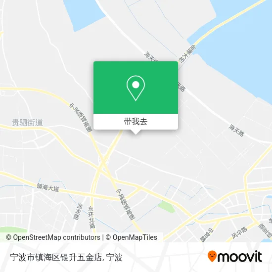 宁波市镇海区银升五金店地图
