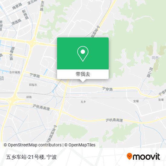 五乡车站-21号楼地图