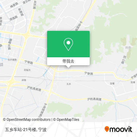 五乡车站-21号楼地图