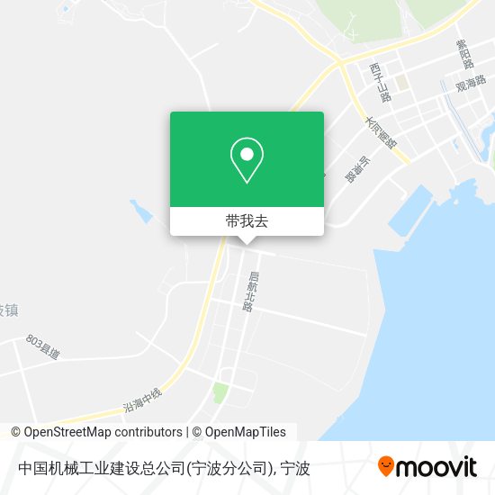 中国机械工业建设总公司(宁波分公司)地图
