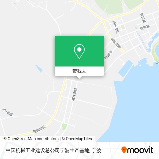 中国机械工业建设总公司宁波生产基地地图