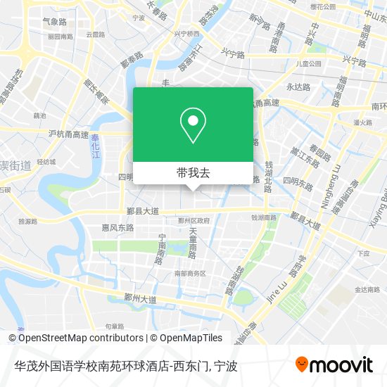 华茂外国语学校南苑环球酒店-西东门地图