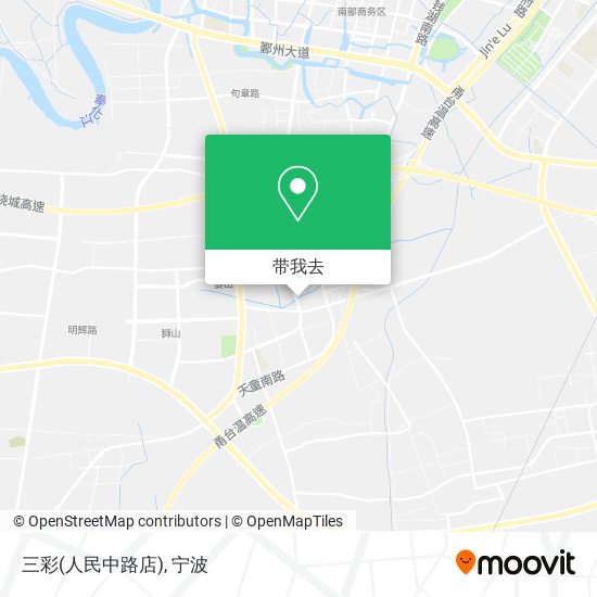 三彩(人民中路店)地图