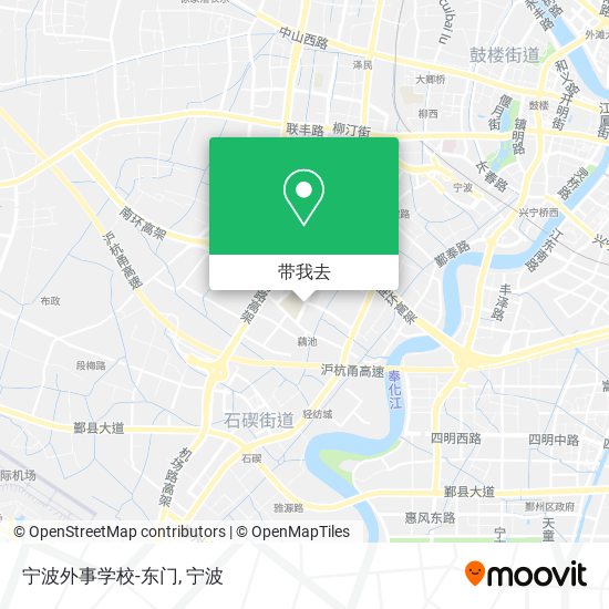 宁波外事学校-东门地图