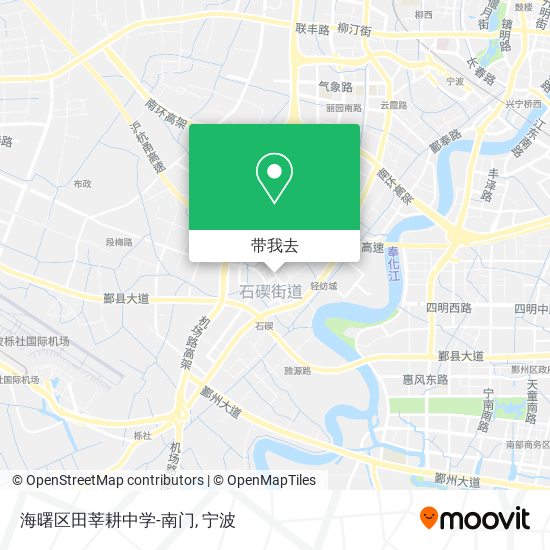 海曙区田莘耕中学-南门地图