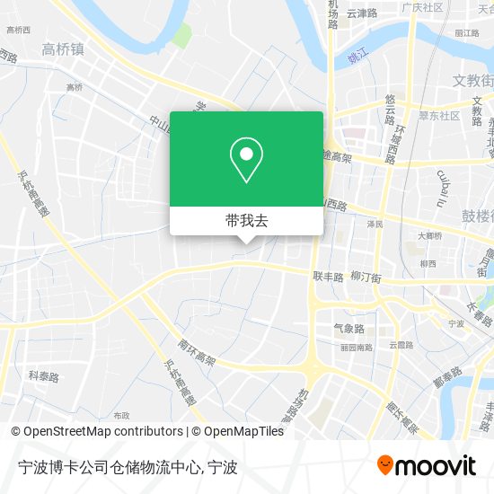 宁波博卡公司仓储物流中心地图