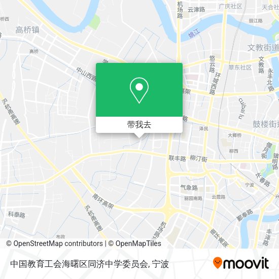 中国教育工会海曙区同济中学委员会地图