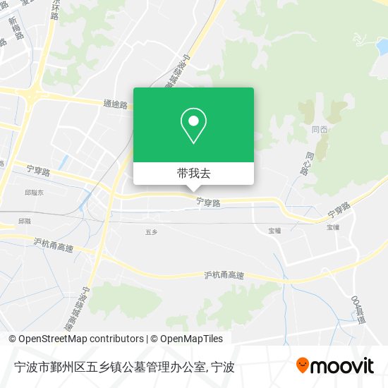 宁波市鄞州区五乡镇公墓管理办公室地图
