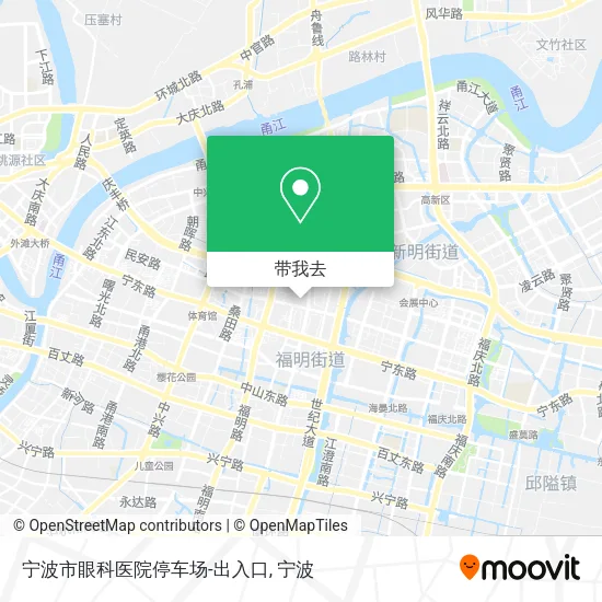 宁波市眼科医院停车场-出入口地图