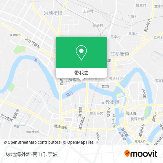 绿地海外滩-南1门地图