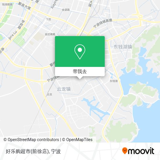 好乐购超市(前徐店)地图