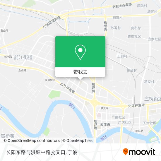 长阳东路与洪塘中路交叉口地图