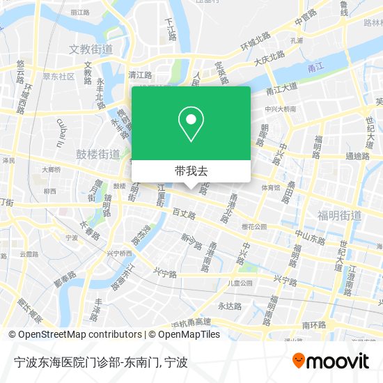宁波东海医院门诊部-东南门地图