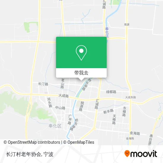长汀村老年协会地图