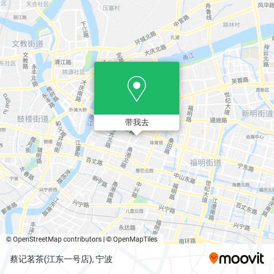 蔡记茗茶(江东一号店)地图