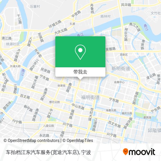 车拍档江东汽车服务(宽途汽车店)地图