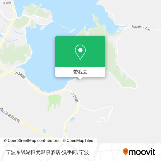 宁波东钱湖恒元温泉酒店-洗手间地图