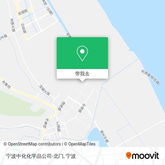宁波中化化学品公司-北门地图