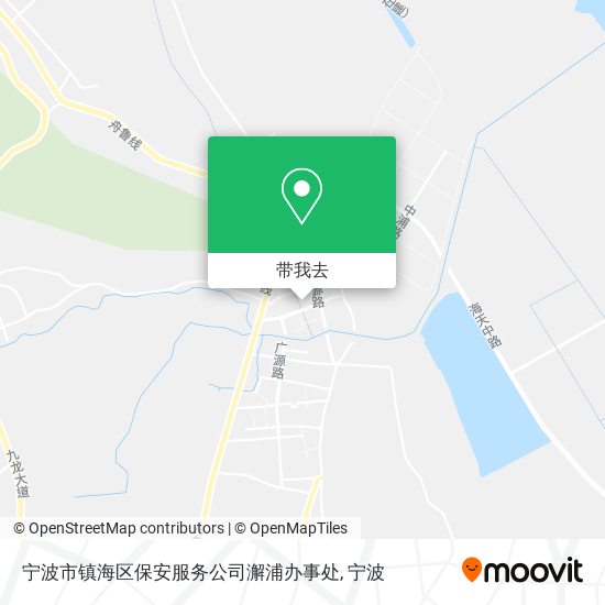 宁波市镇海区保安服务公司澥浦办事处地图