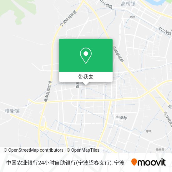 中国农业银行24小时自助银行(宁波望春支行)地图