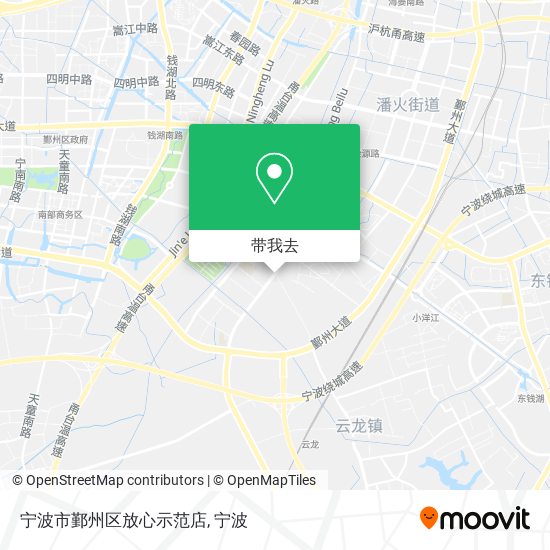 宁波市鄞州区放心示范店地图