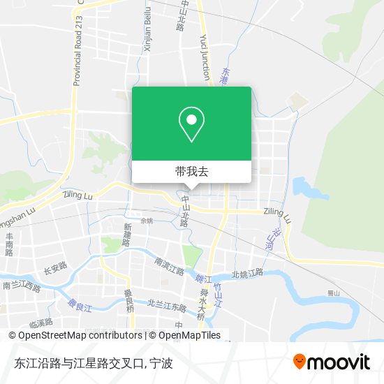 东江沿路与江星路交叉口地图